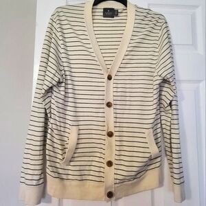 Hawkings McGill Beige Striped Cardigan